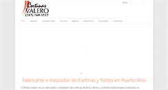 Desktop Screenshot of cortinasvalero.com